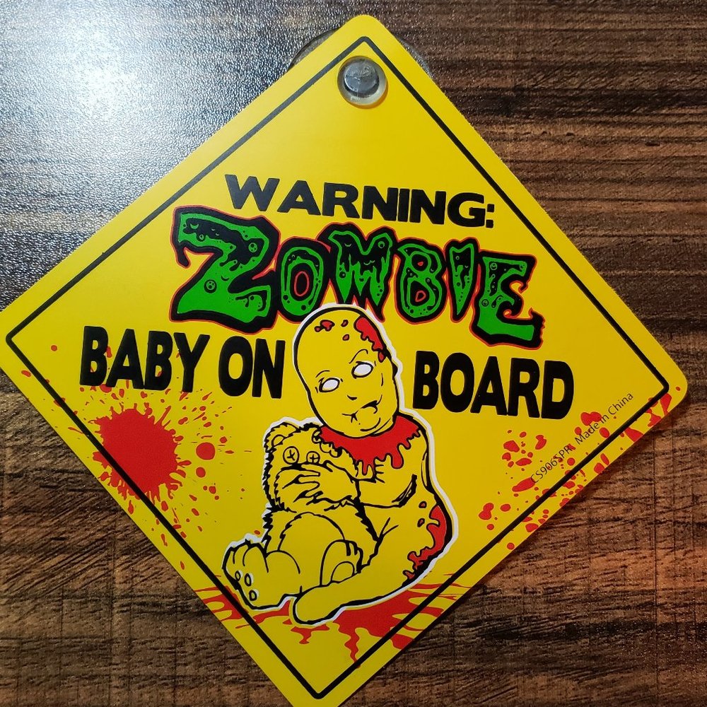 Baby On Board Sign - Zombie